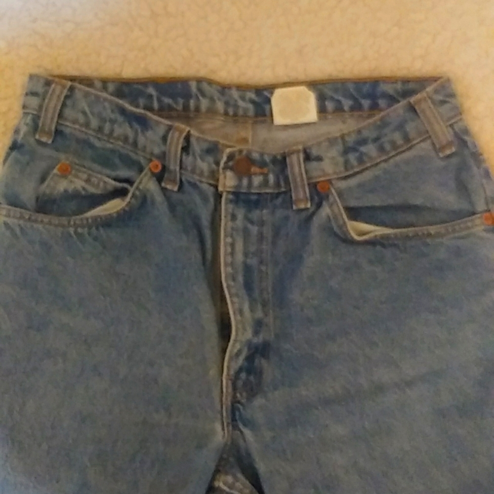 Men's Levi's blue wash heavy denim size 33 x 34
